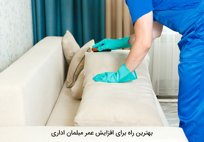 Cleaning office furniture3