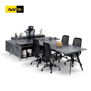 میز مدیریت با نیم ست مدل LOVA